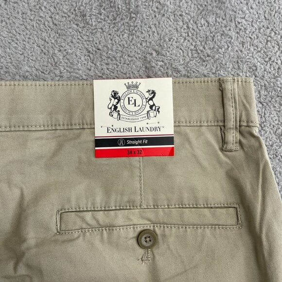 NEW English Laundry Men's 34x32 Chino Straight Fit Pants Cotton Stretched - Picture 5 of 8